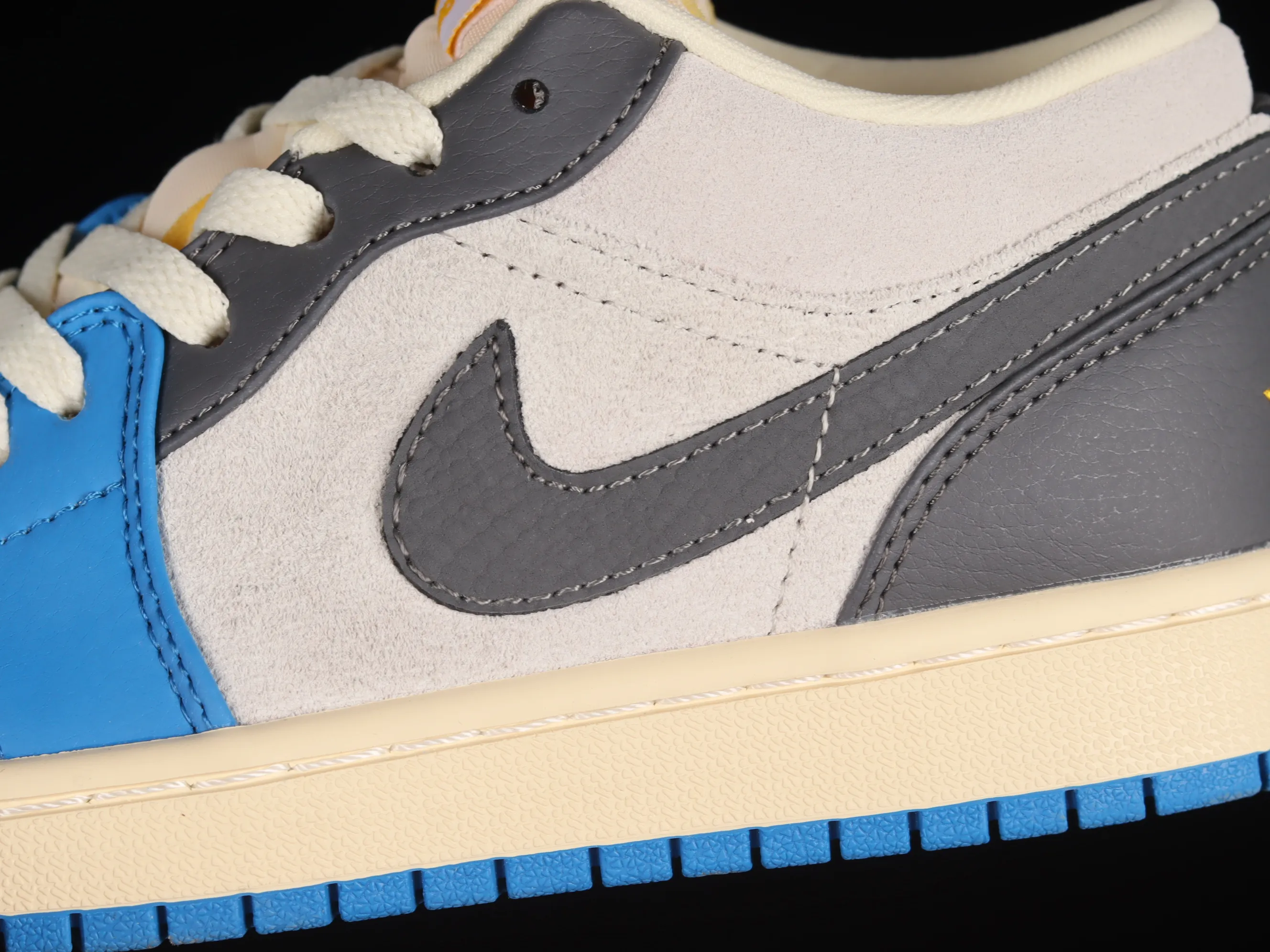 All categories Air Jordan Jordan series basketball shoes Air Jordan 1 Low Z version Air Jordan 1 Low "UNC Grey" AJ1 Joe 1 cement North Carolina blue low-top basketball shoes DZ5376-469